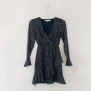 Cupcakes & Cashmere Leopard Print Mini Dress Size XS